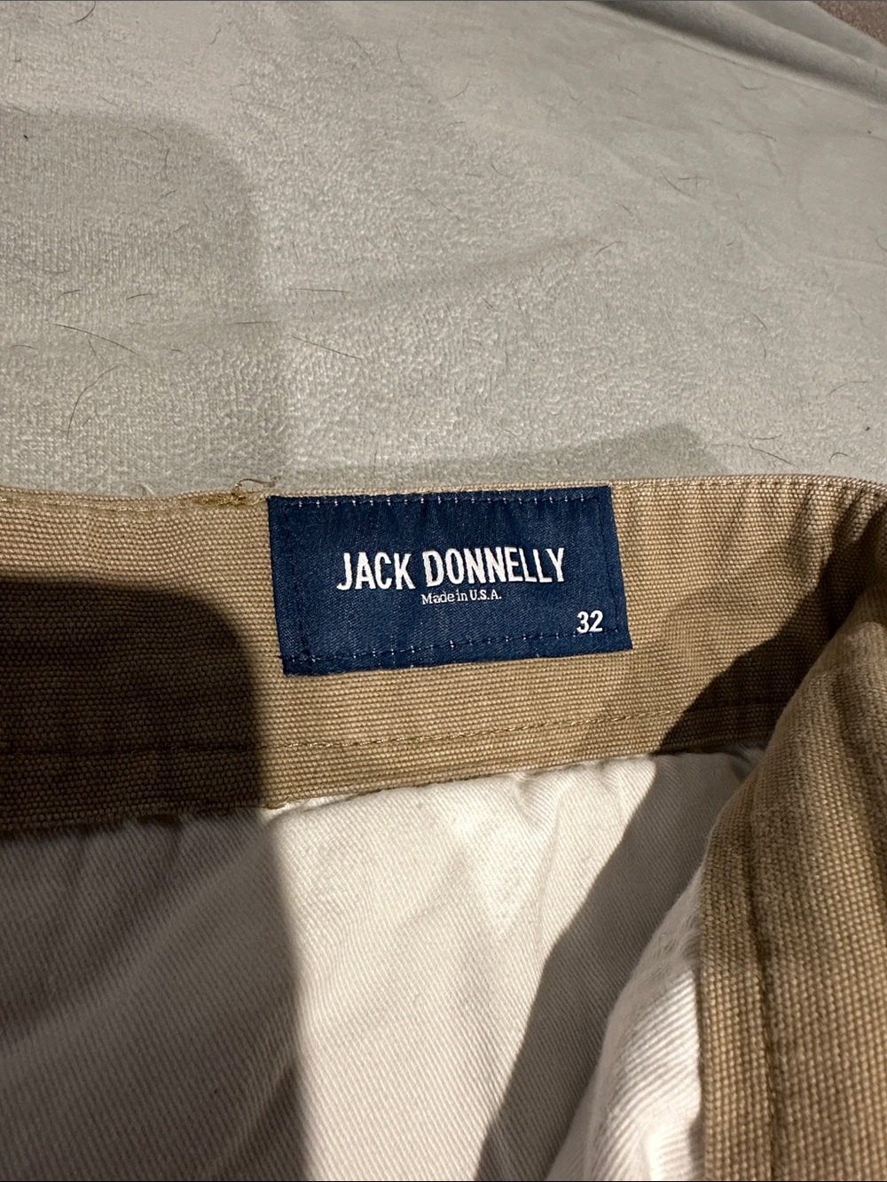 Men's Tan Chino Pants - Classic Straight Fit - Picture 2 of 6